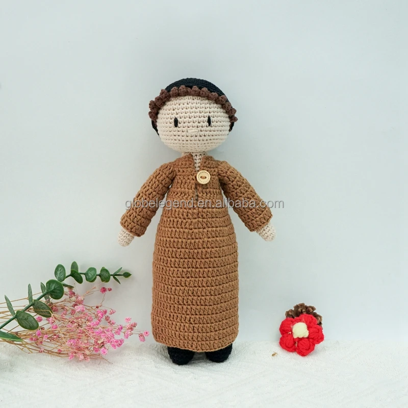 Amigurumi Crochet Doll Tiny Princess Doll Handmade Mini Crocheted Characters Hand Knitted  Girls Doll