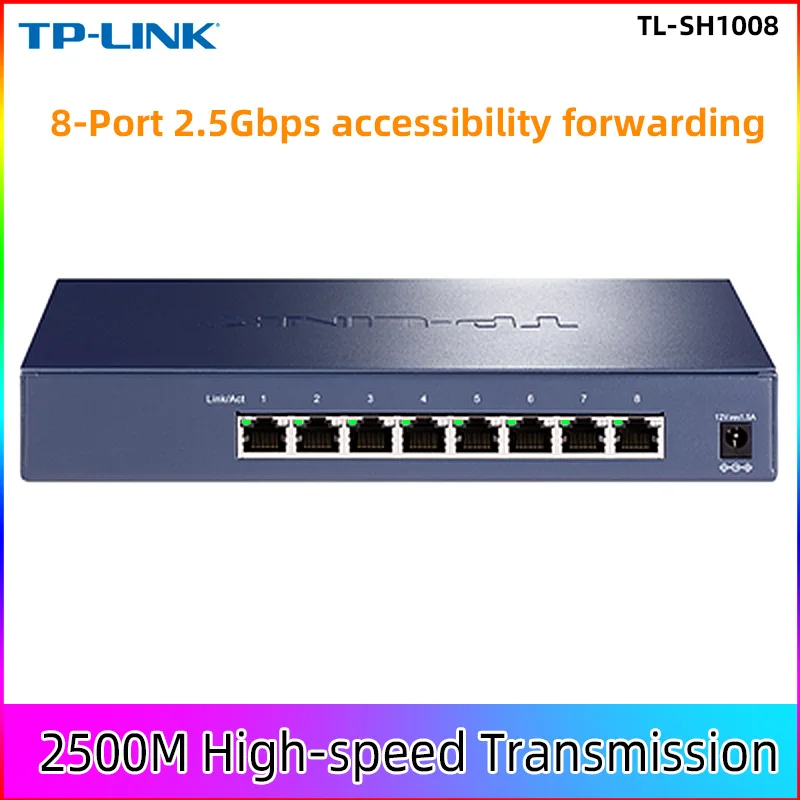 Tp-link сетевые 2 5g коммутатор ethernet 8 портов 2500 Мбит/с 5 Гбит/с переключатель RJ45 TL-SH1008 Plug and