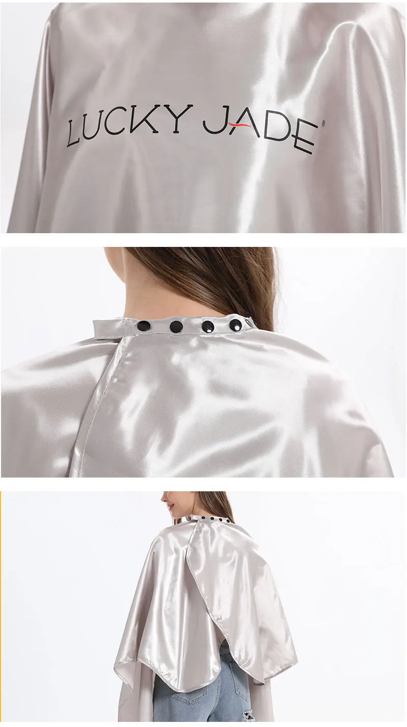 New Arrival Professional Polyester Hair Salon Capes Cutting Customized Barber Capes With Logo female salon hair accessories 6A