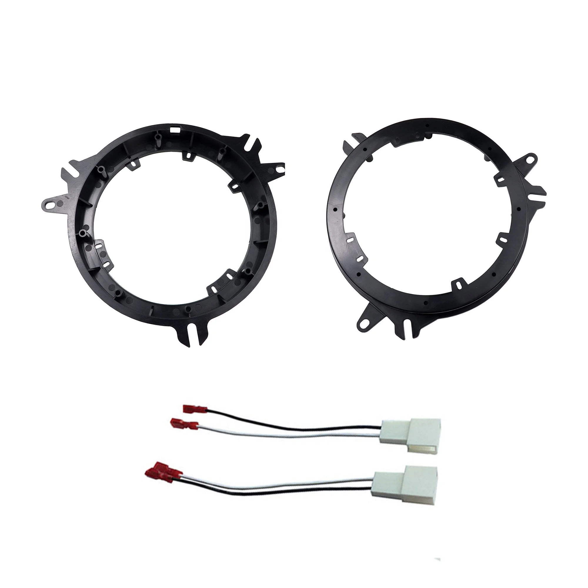 Car Speaker Spacer Adaptor Rings for Toyota 4Runner Avalon C-HR Celica Corolla Echo Highlander Prius RAV4 with Wiring Harness
