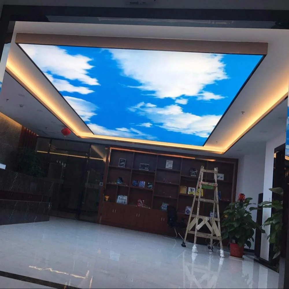 ZHIHAI Interior Suspended False Pvc Stretch Ceiling Systems Membrane Foil Moistureproof Acoustic Ceilings Board