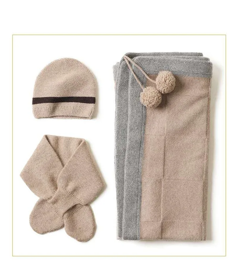 
HOT HOT new born baby set cashmere blanket throw booties beanie 