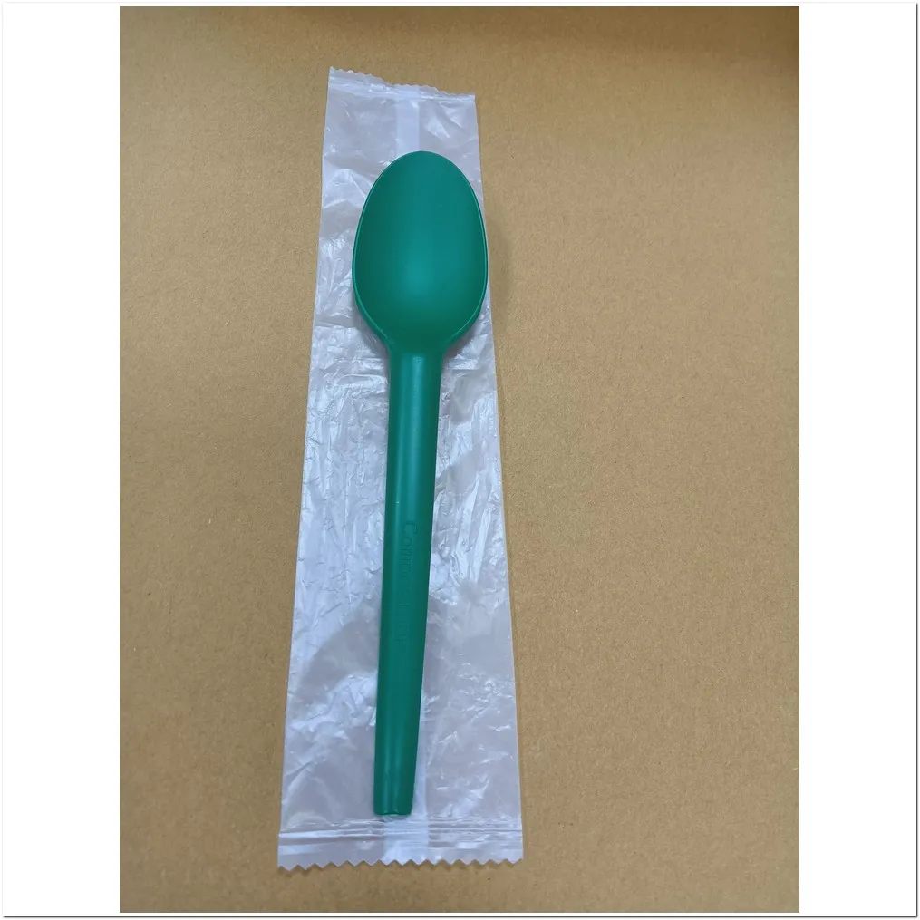 China supplier Quanhua Green compostable CPLA disposable Tasting spoons