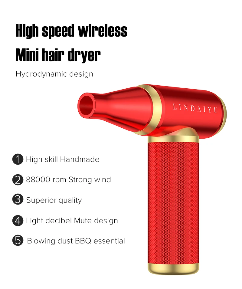 Portable Camping Outdoor Electric BBQ Fan Air Blower For Barbecue Tools Rechargeable Wireless Mini Jet Turbo Fan