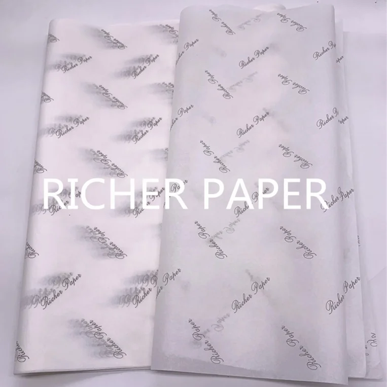 
High Quality Customization Printed 17gsm/22gsm Custom Logo Tissue Wrapping Paper with FSC 