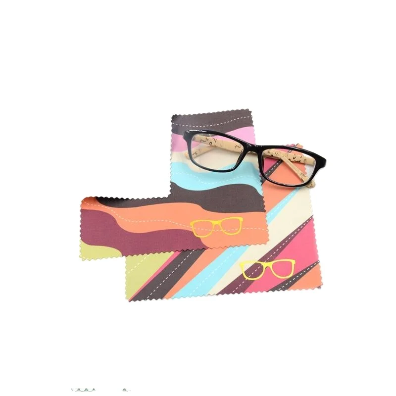 Custom process glasses microfiber wipe cloth and glasses cleaning cloth