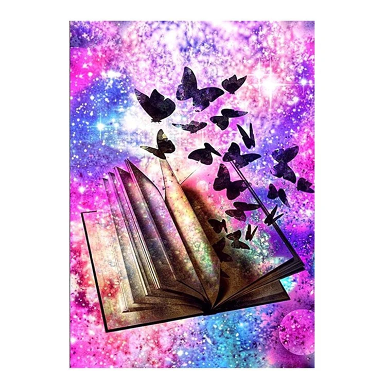 Книга бабочка звездное небо Орел формы наклейки дрель точка картина ручной работы Diy кладка живопись 5d