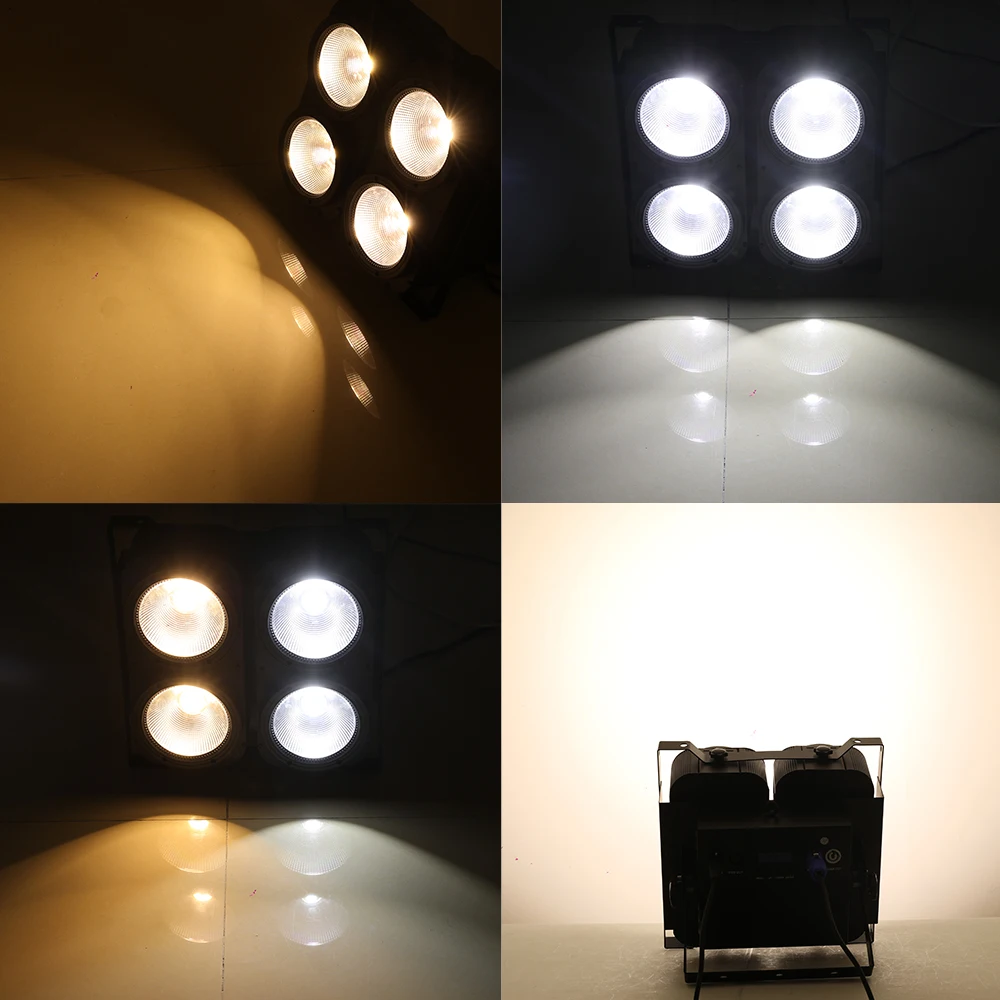 VALAVA 4x100W 4 Eyes 4*100W DMX512 2In1 COB Blinder Audience LED Blinder Par Light For Theater Studio