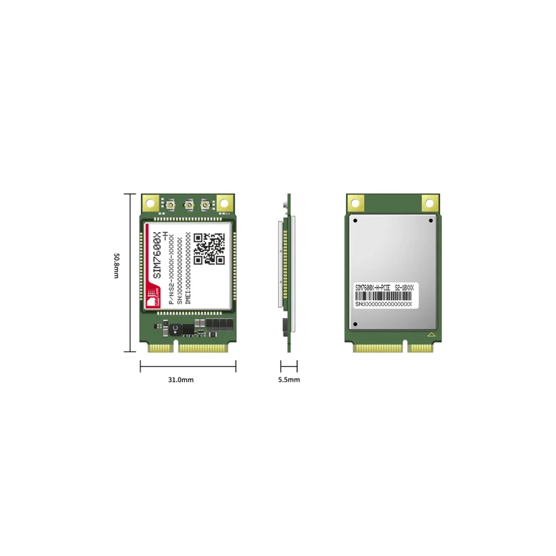  SIM7600E-H pcie SIMCOM SIM7600E-H-PCIE-SMM многодиапазонный мини PCIe модуль LTE CAT 4 до 150/50