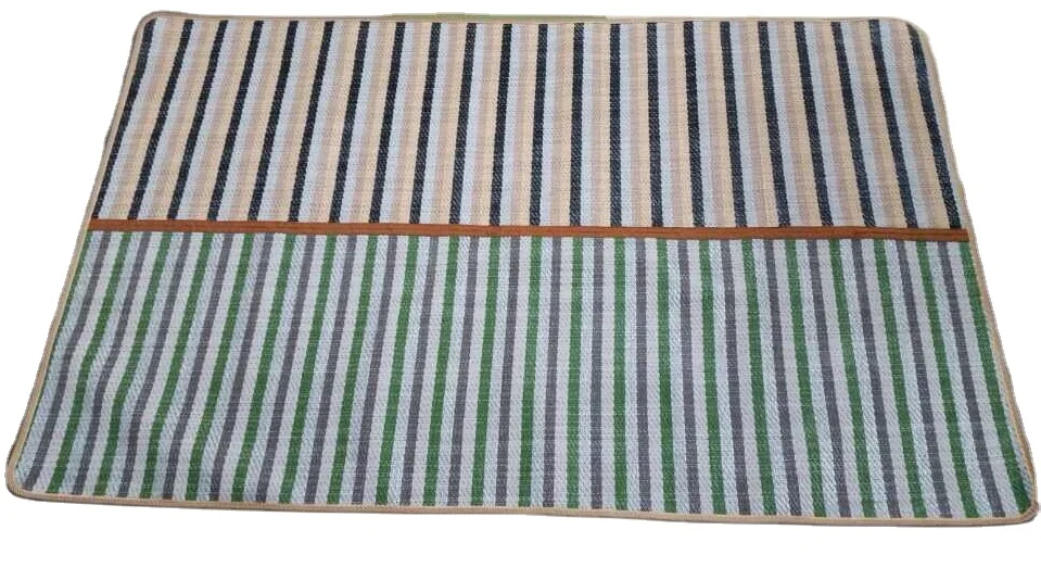 Nice design folding picnic mat, camping mat, straw beach mat
