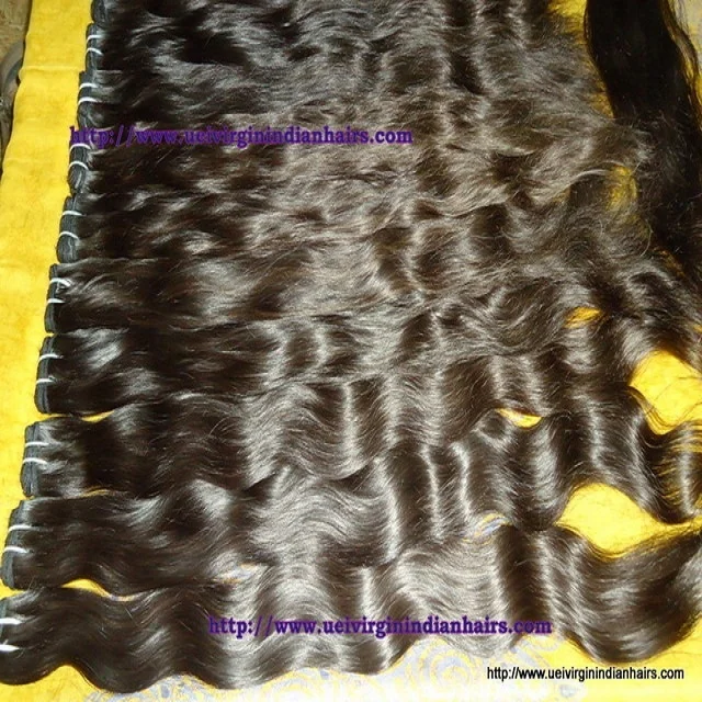 Натуральные человеческие волосы класса 12A выровненные с кутикулой волнистые пучки необработанные бразильские