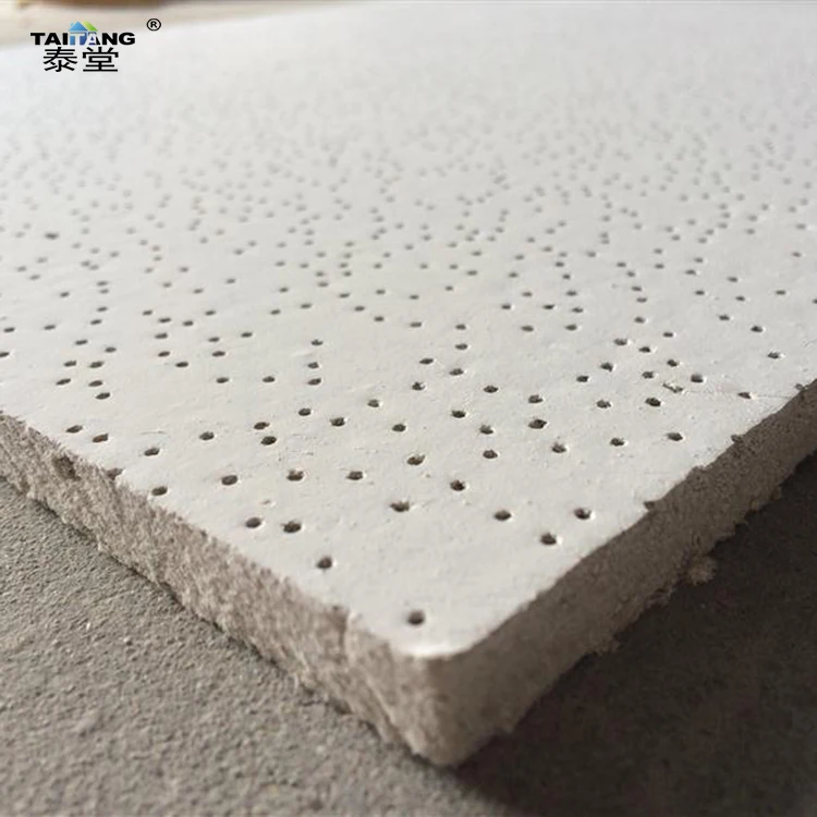 0.9 Nrc Acoustic Mineral Fiber Ceiling Board And Ceiling T-Grid Black Ceiling Tiles 60 X 60