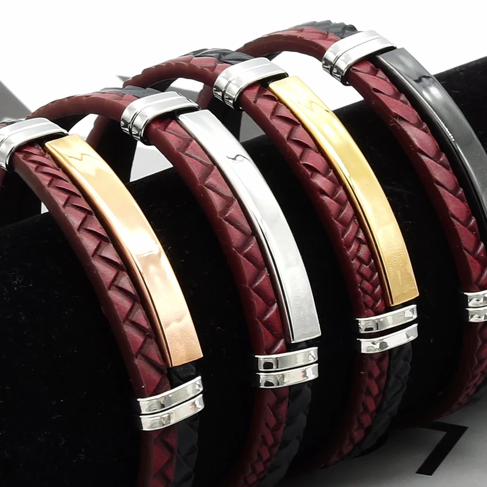 Clasp Leather Bracelet Woman, Braided Leather Bracelets For Women