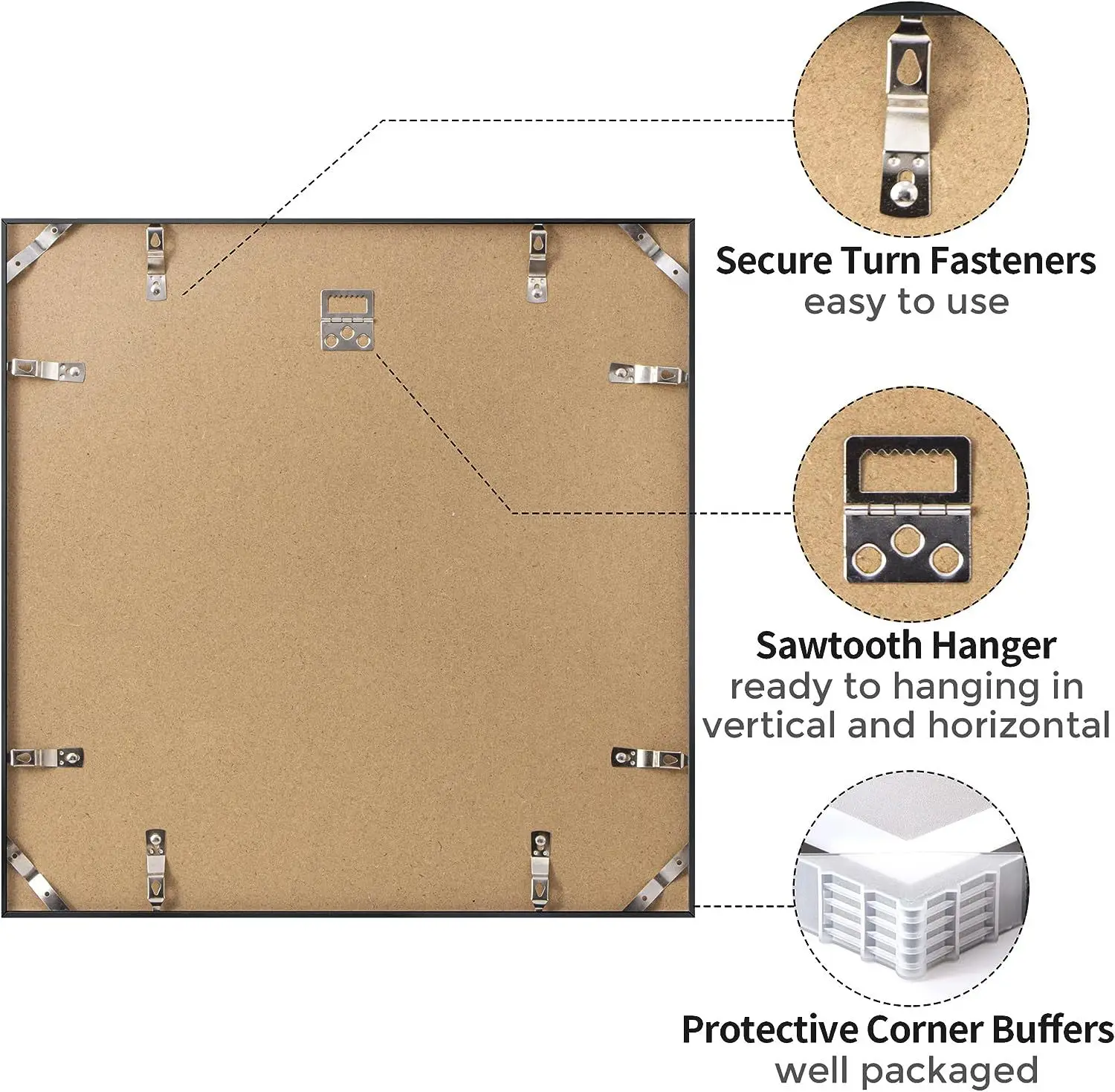 Aluminum alloy square thin narrow edge aluminum alloy picture frame picture frame wall hanging