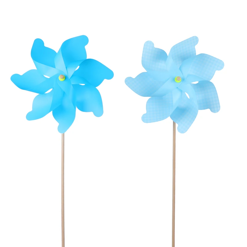 Eco Friendly Durable Beautiful Plastic Windmill Plastic Pinwheels Kids