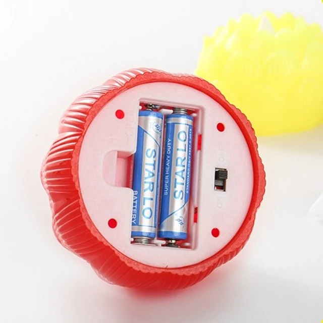 Wholesale Plastic Lotus Electric LED Candle Flameless Light Candle Flickering Lights Electronic Swing Colour Flower Led Candles