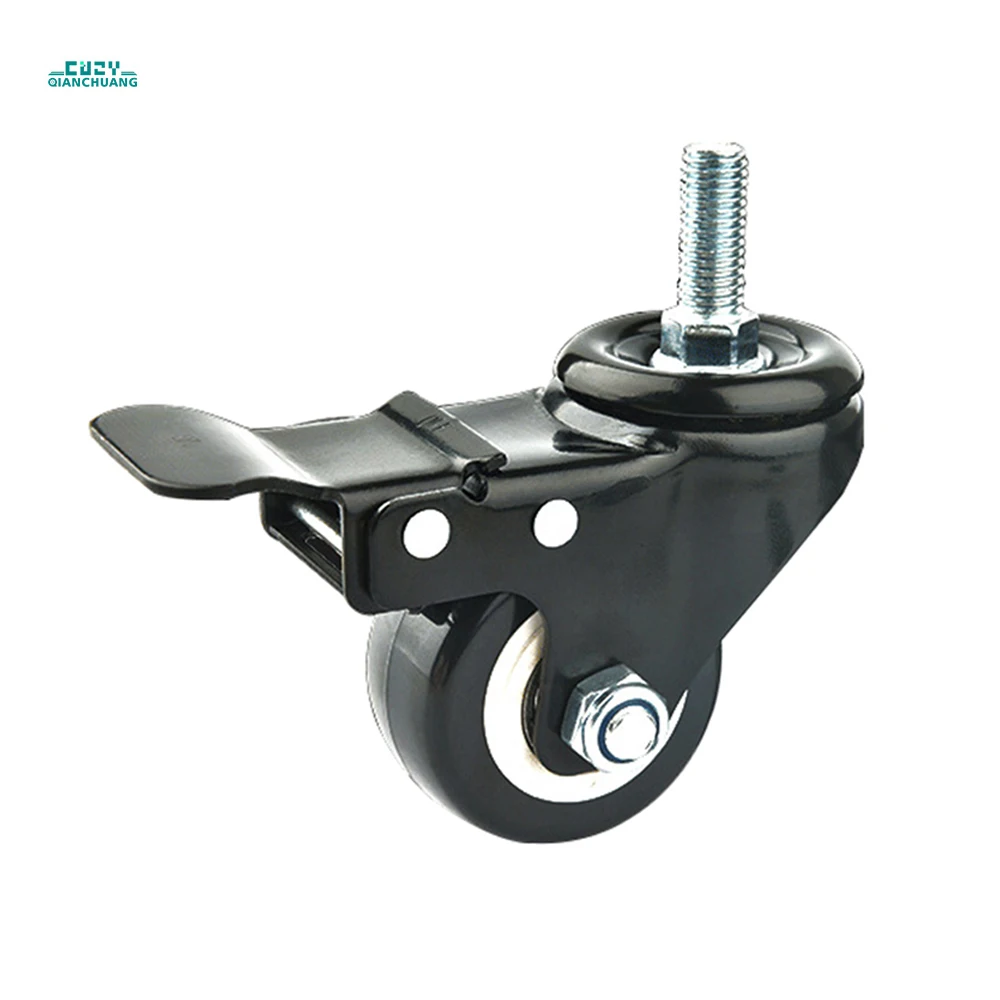 lockable swivel heavy duty castors stem industrial furniture caster wheels