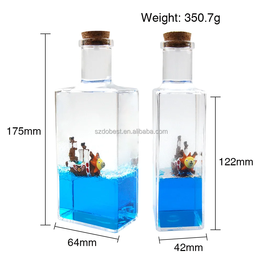 Thousand sunny fluid ship liquid paperweight crystal ships drift bottle desktop decoration