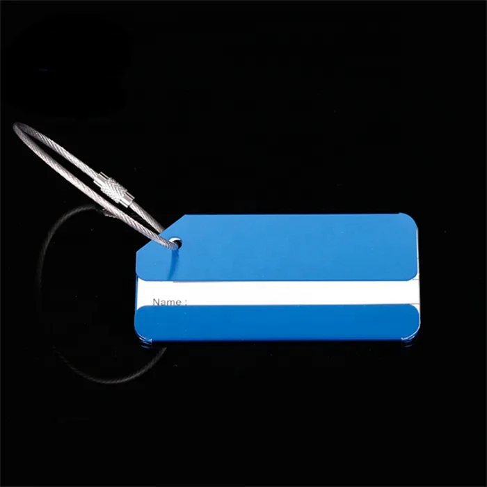 best sales aluminum alloy metal travel blank custom luggage tag