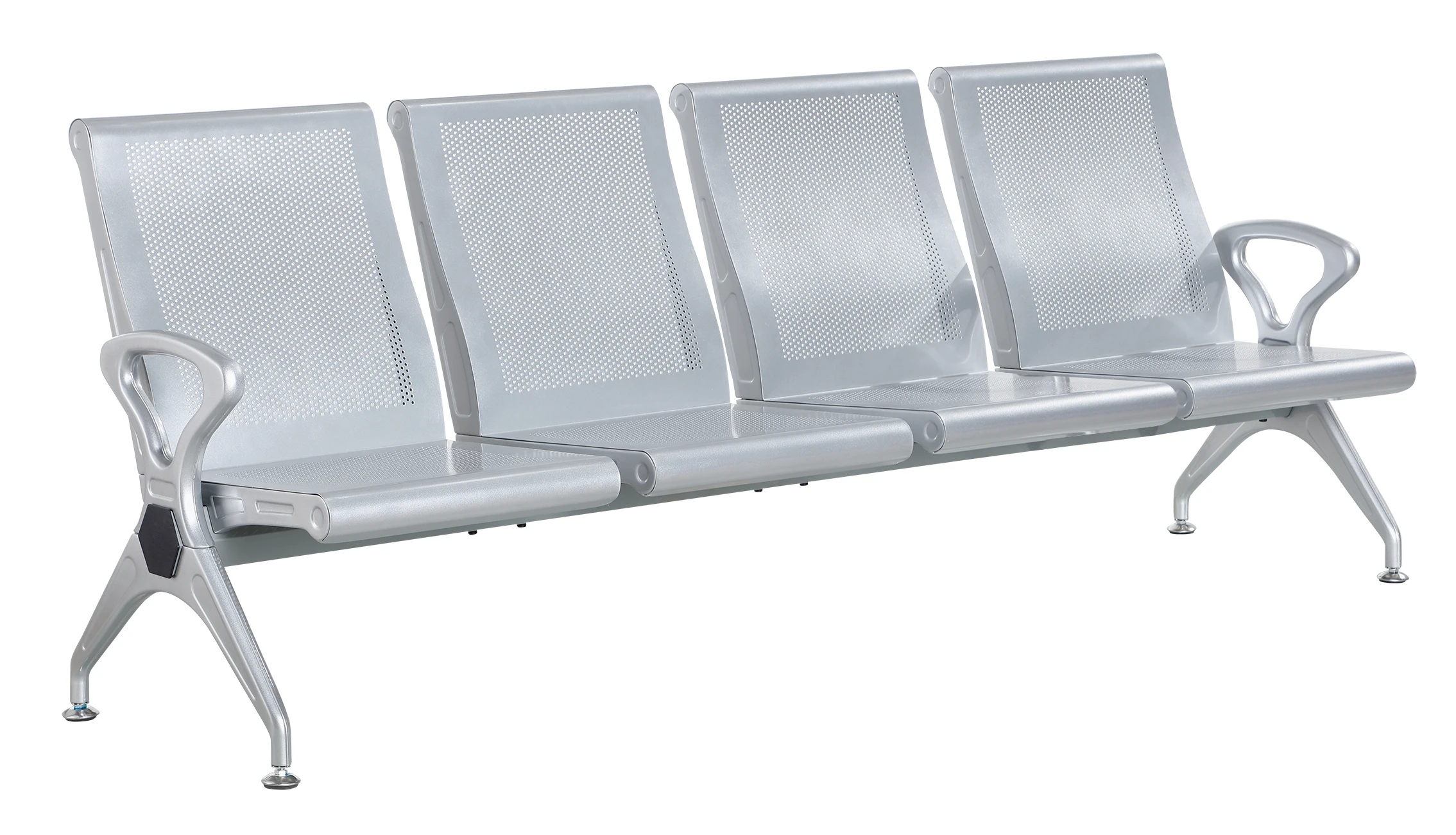 OHHE Metal Waiting Chair 3 Seater Hospital Room Public Three In One Gang Bench Waiting Chair Bench Seats Airport Waiting Chairs