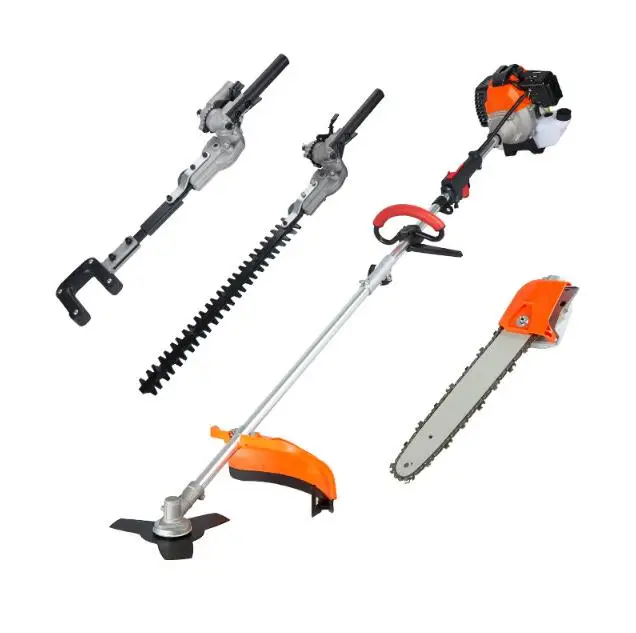 XTNU 4 in 1 /5 in 1 multi functional garden tool 43cc/52cc gasoline grass trimmer hedge trimmer brush cutter