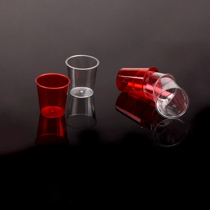 1oz 30ml Disposable Plastic clear shot glasses for bar and club for tasting