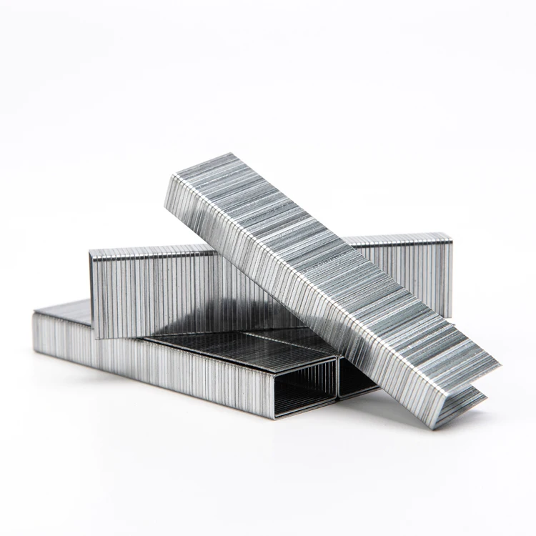 Gun Nails Factory Custom Galvanized Wire nail 10J series 1008J 1010J 1013J Decorative Black Office Staples for Wood Sofa