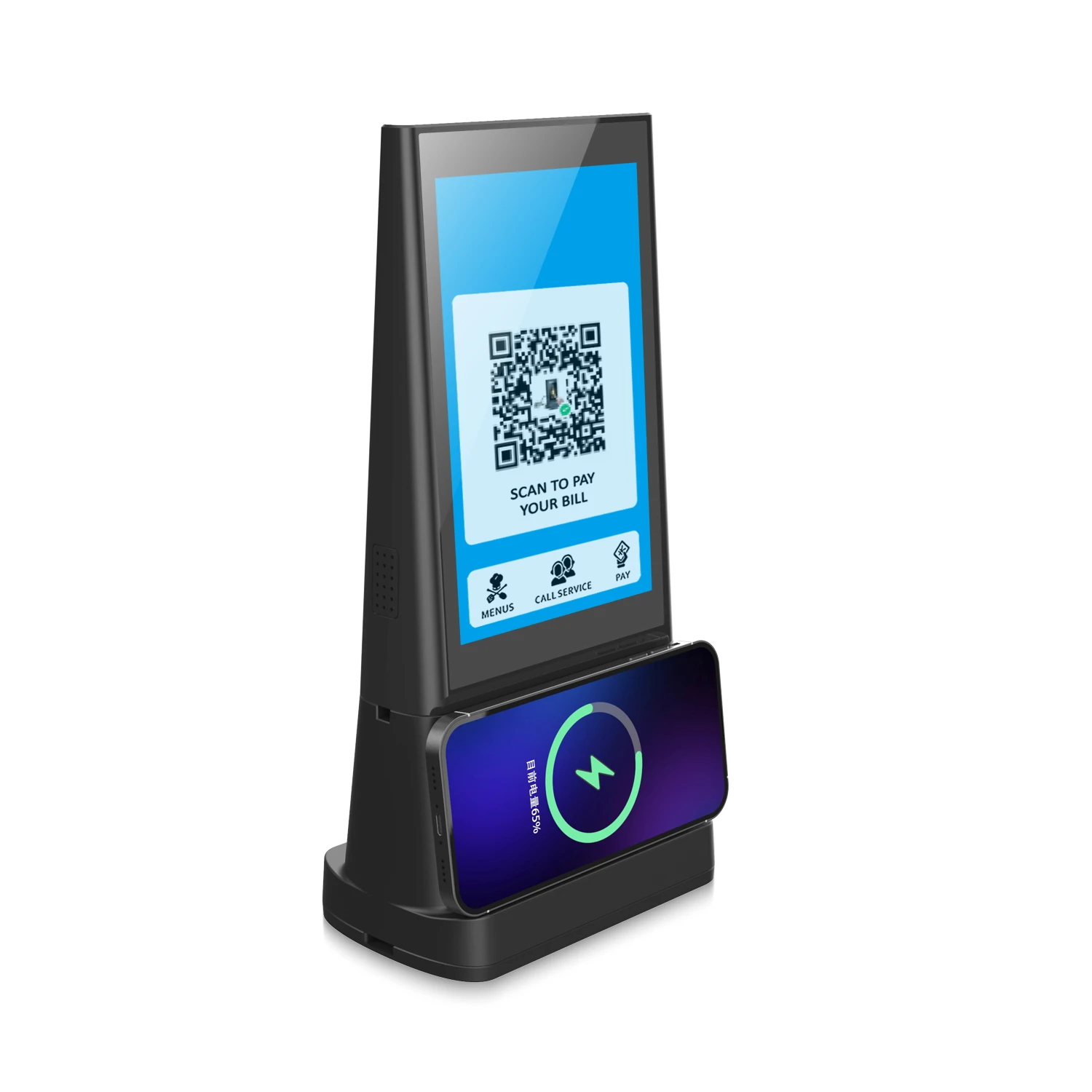 2024 new arrival electronics dual sides 8 inch indoor restaurant tabletop advertising display digital menu advertising display