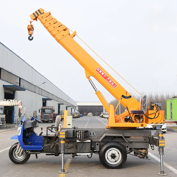 Chinese brand 3T tricycle crane straight arm crane for sale