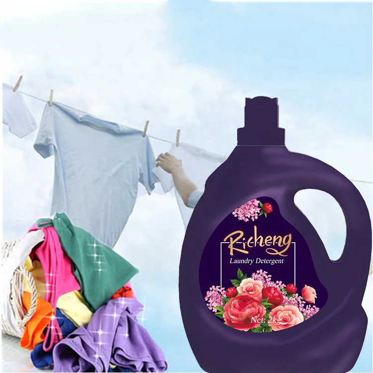 2kg Hot Sale Household New Arrive Romantic Lasting  Fragrance For Clothes Washing Liquid Laundry Detergent