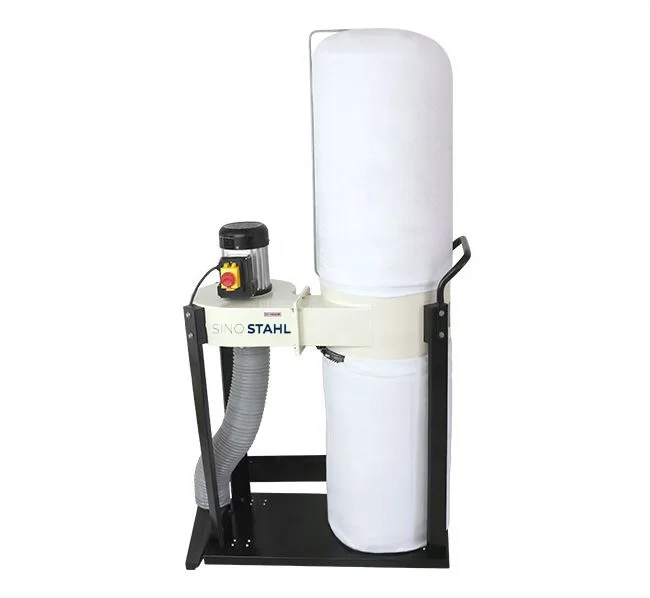 Low noise Dust collector 750W DIY dry woodworking  double bag single barrel mobile vacuum cleaner