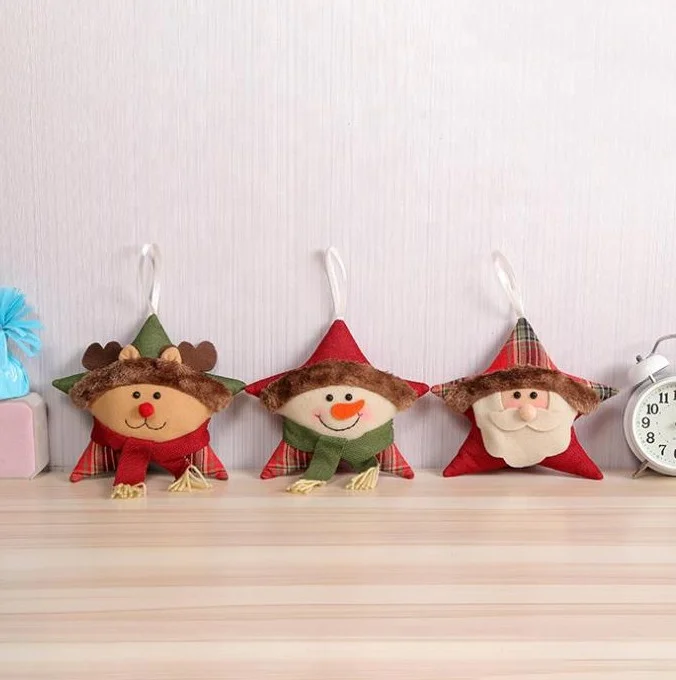 christmas dolls ornament pendant decoration flower wreath ornaments