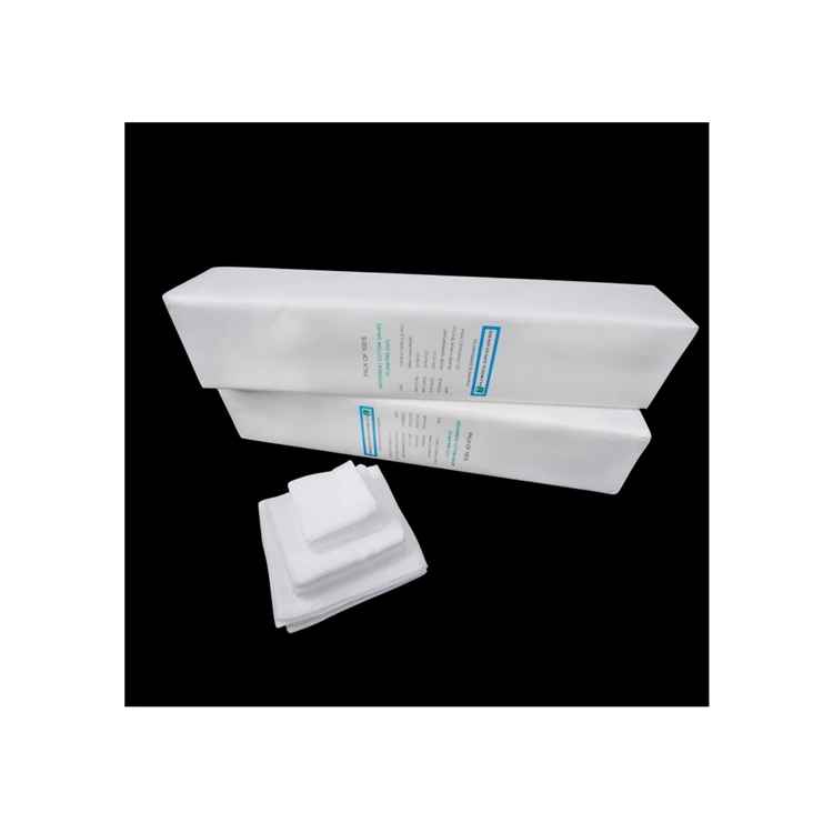 
High Quality Medical Sterile Cotton Green Gauze Swabs 
