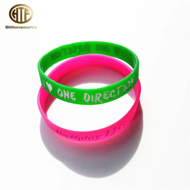 
Wholesale High Quality Custom embossed/imprint Logo Silicone Wristband,Rubber Wrist Bands 