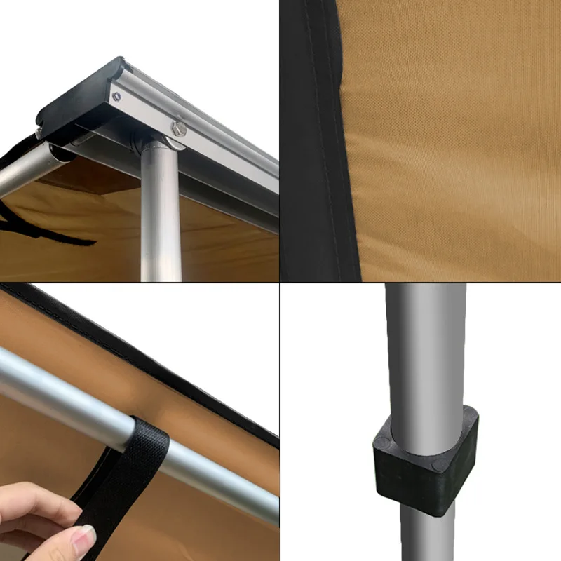 APZC012 Dachzelt Outdoor Car Sunproof Waterproof Side Awning Roof Tent for Camping Sunshade Tent Tarp