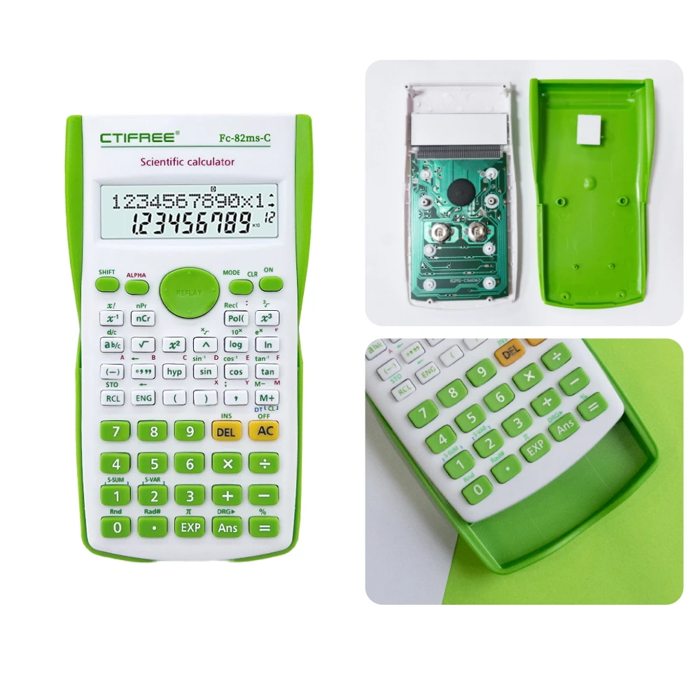 CTIFREE School Examination 12 Digits 240 Functions Student calculadora Electronic Advanced Mathematics Scientific Calculator