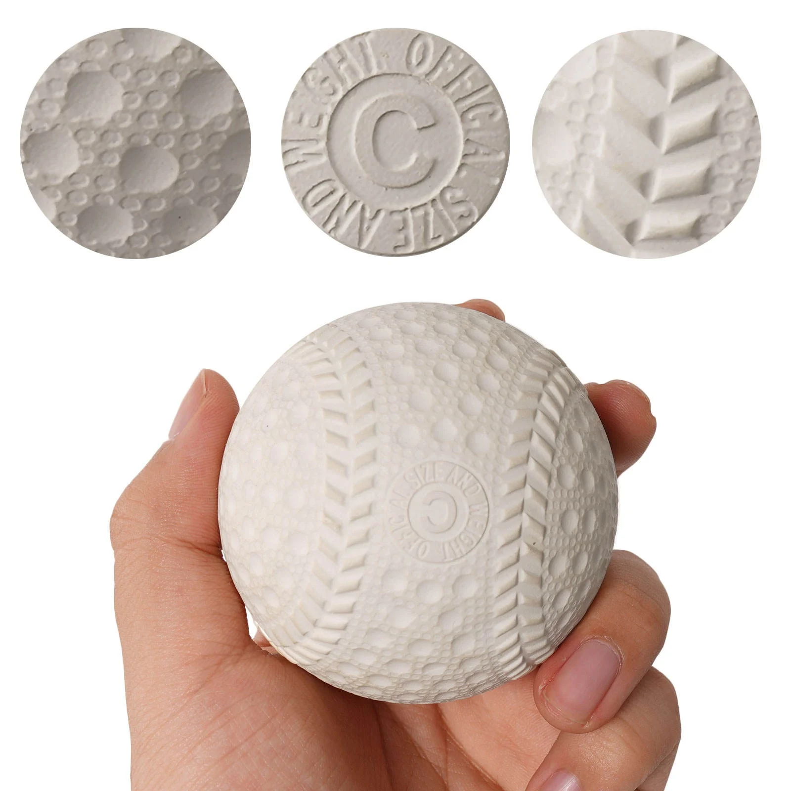 Wholesales Hollow Rubber Soft Baseball C ball Youth Training Rubber Baseball Balls