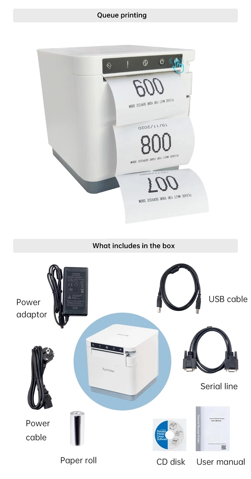 Новый дизайн 2021 принтер Xprinter 80 мм термочековый для