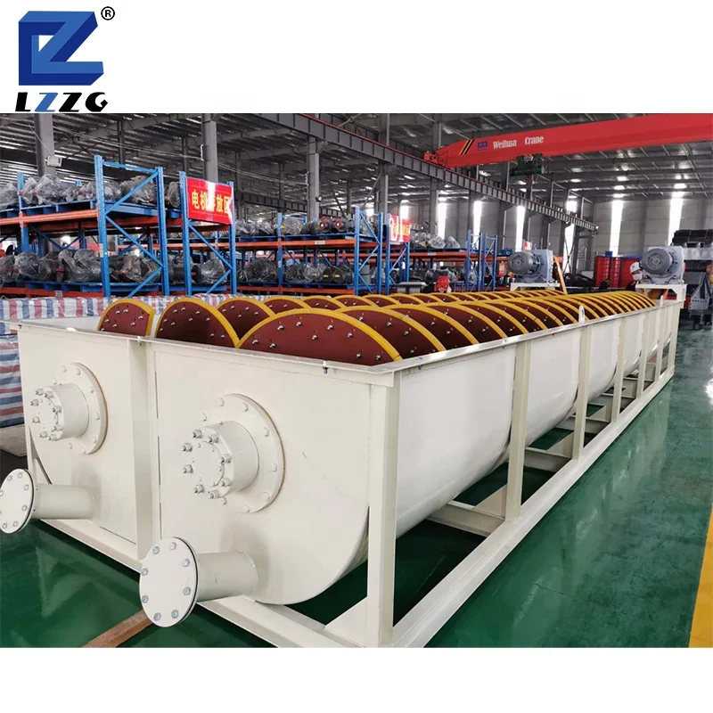 wet fine sand 2020 hot sale spiral type sand washer  screw sand washing machine