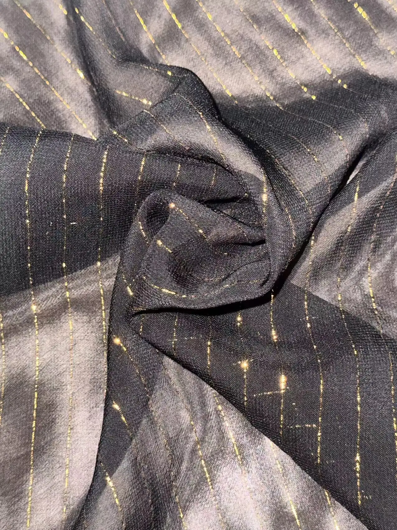 fashion viscose rayon gold stamping bar fabric custom shirting fabric designer fabric for clothing dresses