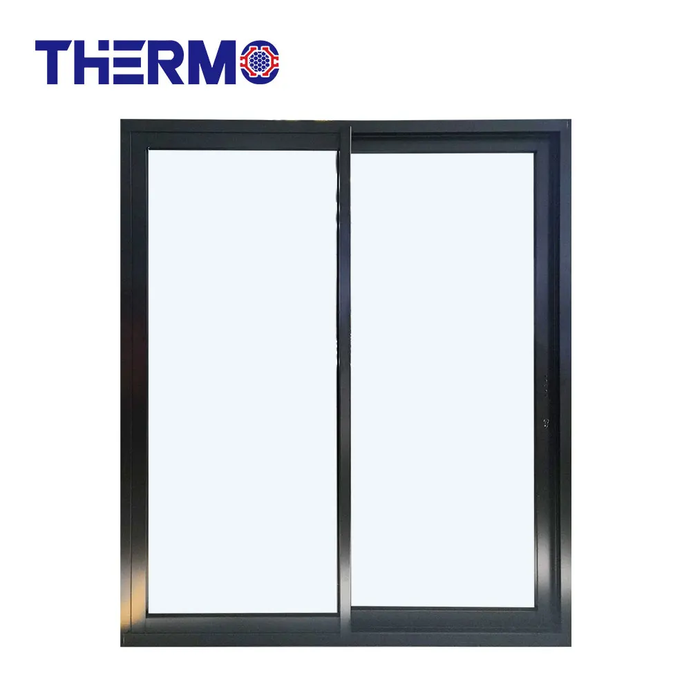 NFRC NAFS Modern Design Customized  Aluminum Thermal Break Double Glazing Glass Big View Sliding Door For Villa