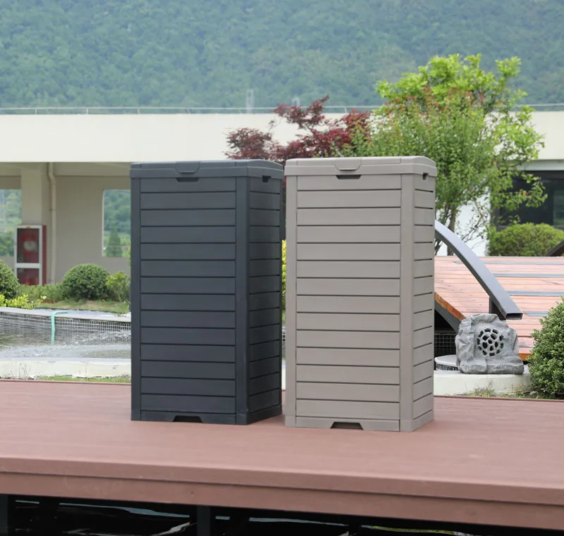 SUKK 118L KD Plastic Weatherproof Garden Trash Can/Waste Bins