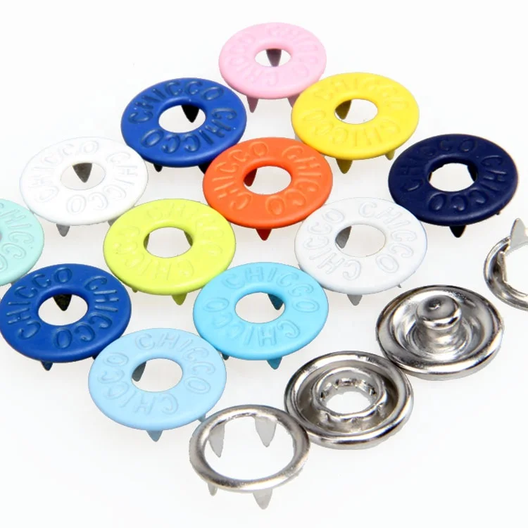 
printed cap five prong open ring snap button for baby sweater in Shenzhen 
