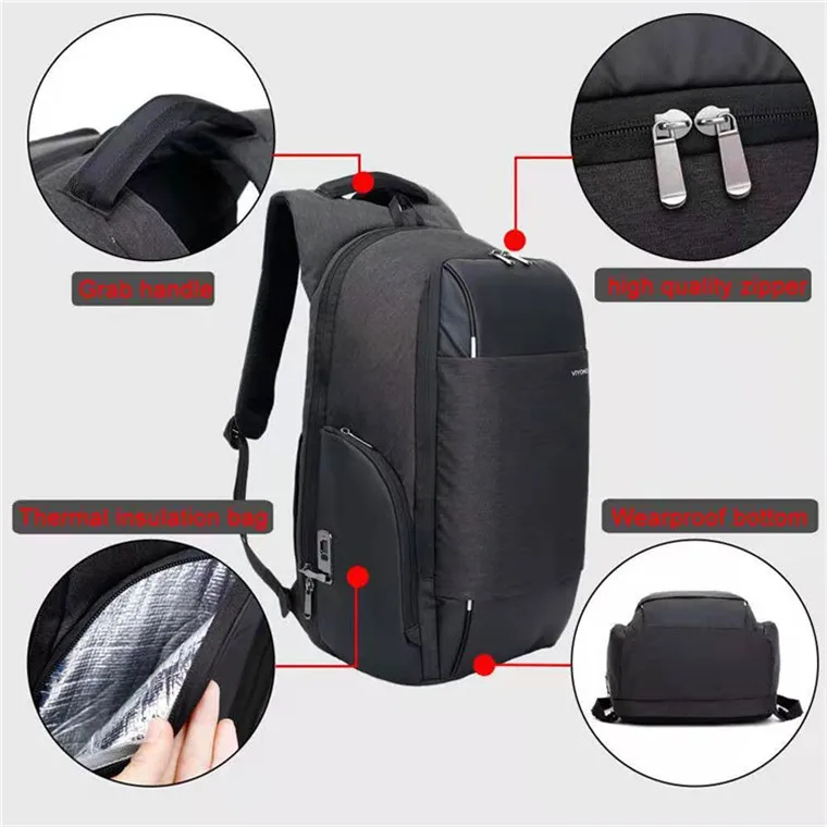 Oem locking backpack lock fingerprint lock anti theft backpack fingerprint lock