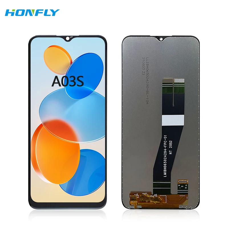 Honfly Wholesale Price For Samsung Galaxy A03S Mobile Phone  lcd display for samsung a03s lcd touch screen display