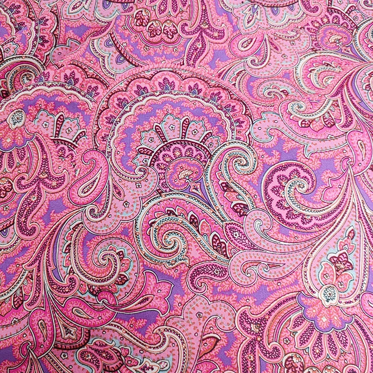 Digital Printed Italian Pure Cotton Fabric Width 145CM