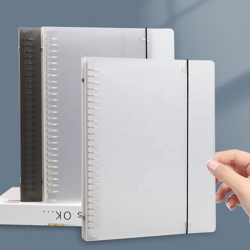 Transparent hardcover a5 a4 dot grid notebook bullet journaling writing diary subject spiral notebooks 60 sheets