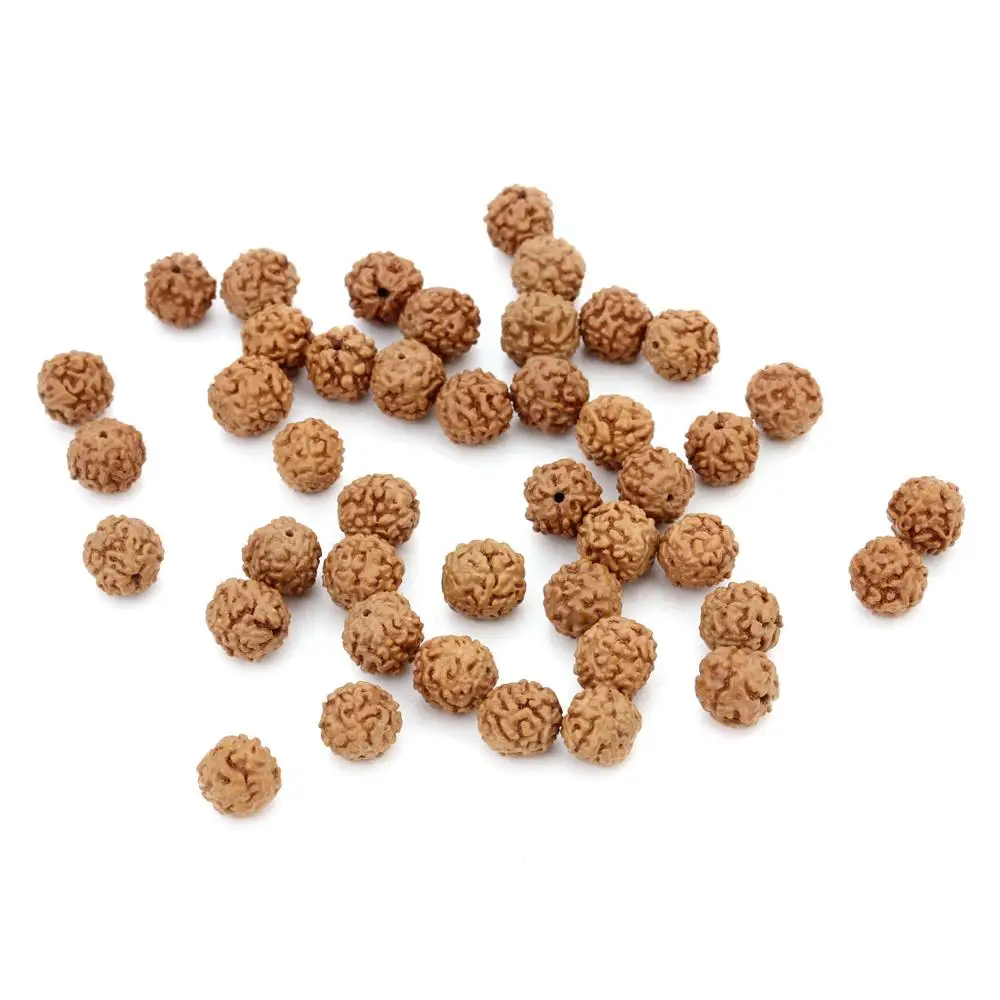  9 мм круглые натуральные бусины Bodhi 108 Браслеты китайские Rudraksha Mala для изготовления ожерелья ювелирных