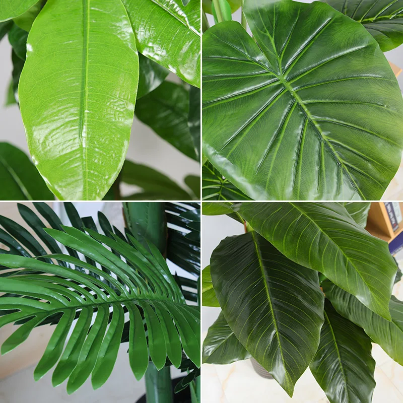 Simulation Palm Tree Artificial Plant Ficus Lyrata Dypsis Lutescens Artificial Banana Tree Tropical Classic Artificial Tree