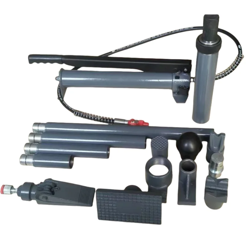 High quality portable powerful hydraulic jack body repair kit, extended hose lifting oil cylinder frame puller car body repair